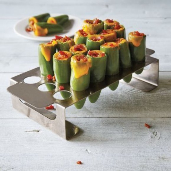 BBQ Chili Pepper Rack Grill Roasting  Arctic Monsoon  with corer NWT - Picture 4 of 10